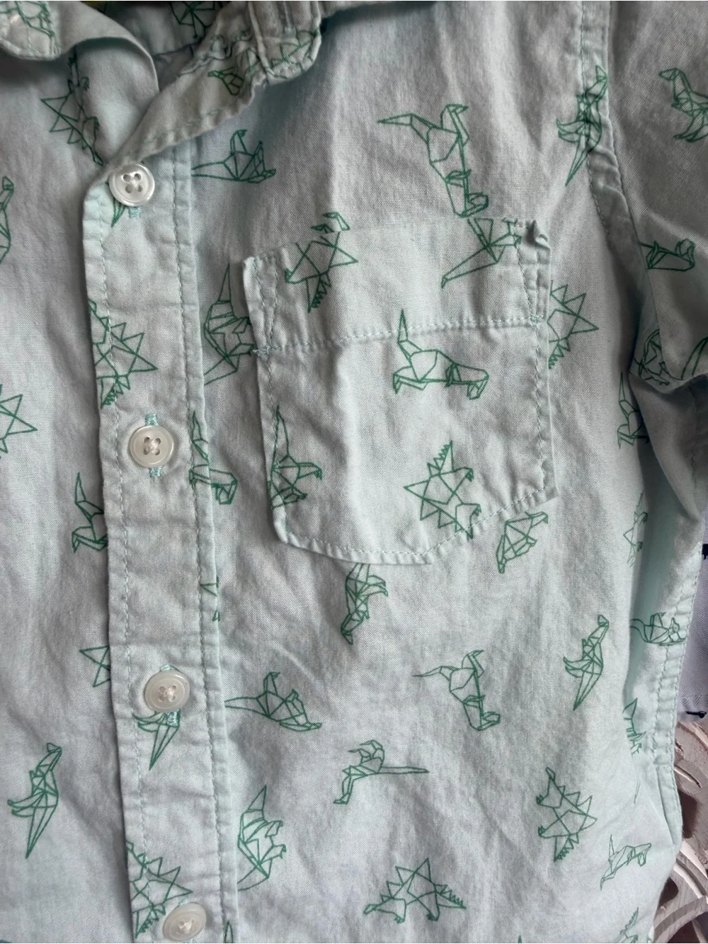 Dinosaur button-downs, Gap and Old navy, 5T, VGUC